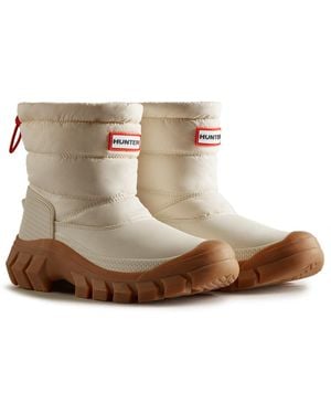 HUNTER Wfs2108Wwu-Wwg Intrepid Short Snow Boots - Natural