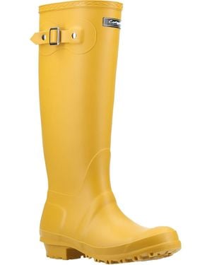 Cotswold Sandringham Pvc Mustard Wellington Boots - Yellow