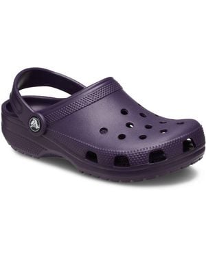 Crocs™ Kids' Classic Synthetic Dark Iris Loafers - Purple