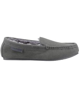 Hush Puppies Annie Mocassin Hausschuhe Aus Wildleder - Grau