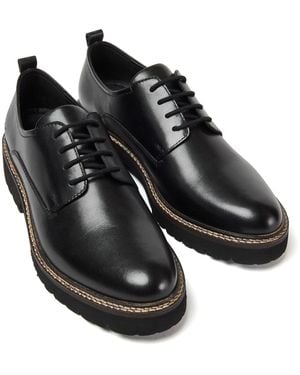 Pod Kris Leather Derby Shoes - Black