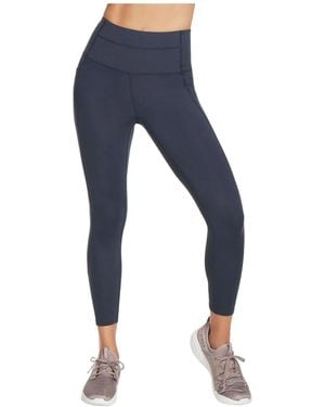 Skechers Gowalk Wear High-Waisted 7/8 Nylon Sports Leggings - Blue