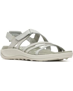 Merrell Harbor Backstrap Leather Light Sandals - Metallic
