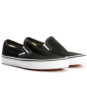 Vans Classic Slip-On Canvas Trainers - Black