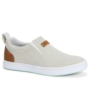 XtraTuf Sharkbyte Canvas Trainers - White