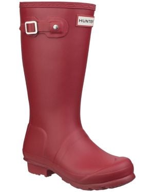 HUNTER Original Stivali Di Gomma Rossi Wellington - Rosso