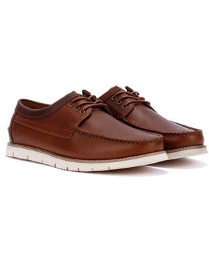 Ben Sherman Soho Suede Lace-Up Shoes - Brown