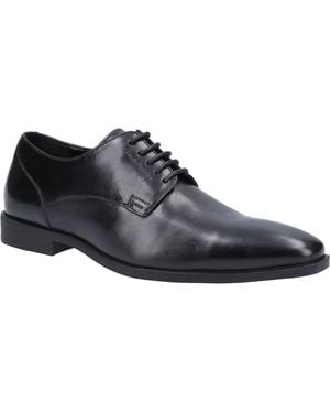 Hush Puppies Ezra Leather Lace-Up Shoes - Black