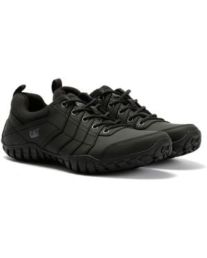 Caterpillar Instruct Suede Lace-Up Shoes - Black