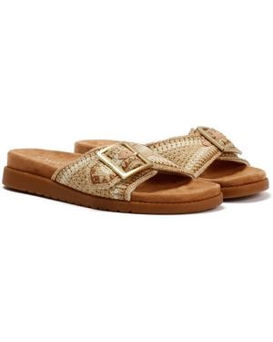 TOMS Marin Slide Textile Dark Sandals - Natural
