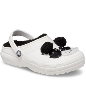 Crocs™ Classic Lined Fun Lab Synthetic Panda Clogs - White