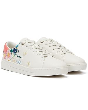 Ted Baker Taymiy Ivory Trainers - White