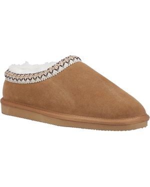 Cotswold Foxmoor Leather Slippers - Brown