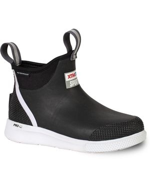 XtraTuf 6" Ankle Deck Sport Prolite Wellington Boots - Black