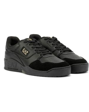 EA7 Basket Low Perf Trainers - Black