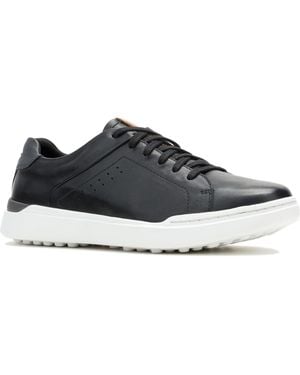 Hush Puppies Wes Leather Trainers - Black