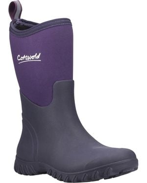 Cotswold Ashmead Rubber Wellington Boots - Blue
