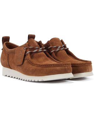 Clarks Clarks Originals Wallabee Ftre Cola Suede Shoes - Brown