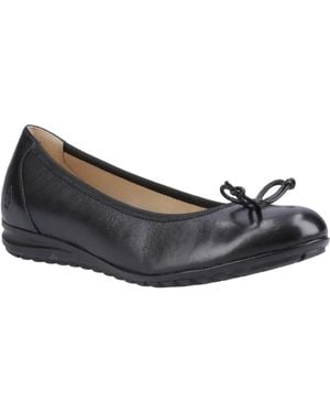 Hush Puppies Lucille Ballerinas Aus Leder - Schwarz