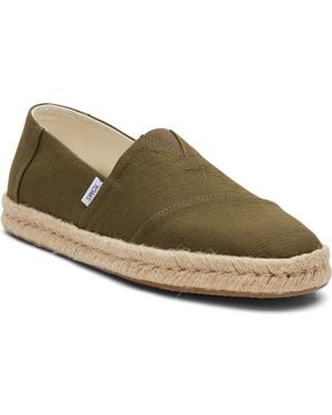 TOMS Alpargata Rope 2.0 Shoe Cotton Espadrilles - Green