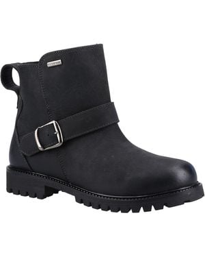 Hush Puppies Wakely Leather Boots - Black