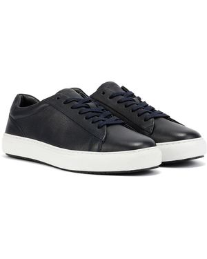 Ben Sherman Ace Cupsole Leather Trainers - Blue