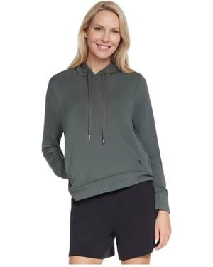 Skechers Cosy Luxe Hoodie Hooded Sweatshirt - Grey
