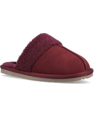 Hush Puppies Arianna Suede Bordeaux Slippers - Red