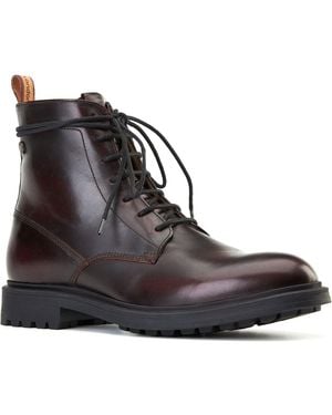 Base London Brunel Leather Ankle Boots - Black