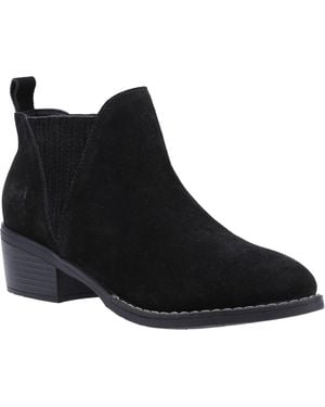 Hush Puppies Isobel Leather Boots - Black