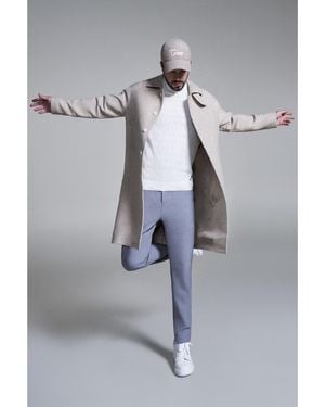 AVVA Strickpullover Aus Baumwolle Mit Rollkragenpullover - Grau