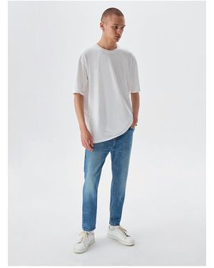 LTB Übergroßes Weißes T-Shirt Für Herren