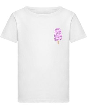 Merchcode Girls Ice Cream Season T-Shirt Für Damen - Weiß