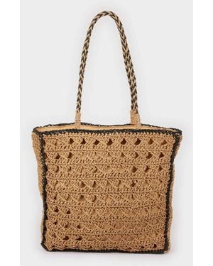 Defacto Umhängetasche Aus Stroh Für Damen - Natur