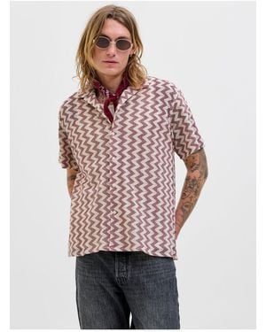 Jack & Jones Hemd Relaxed Fit Hemd Für Herren - Rot