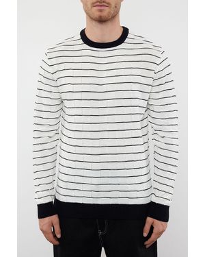Edit by Trendyol Ecrufarbener Strickpullover Mit Rundhalsausschnitt Und Schmaler Passform – Für Herren - Grau