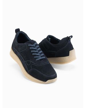Ombre Leichte Sneaker Im Wildleder-Sportstil Marineblau V2 44 Für Herren