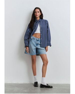 Mavi Lidia Real Vintage Si Jeansshorts -87088 Für Damen - Blau