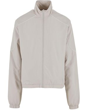 Urban Classics Piped Panel Trackjacket Für Herren - Grau