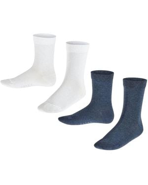 FALKE Kindersocken, 2Er Pack Happy, Kurzsocken - Blau