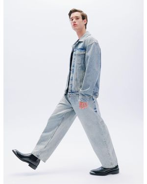 Koton Baggy-Skater-Jeans Aus Baumwolle – Lockere Taschen Für Herren - Blau