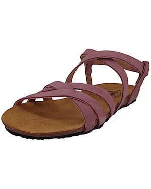 Plakton Komfort Sandalen Mam Vali 575184 575184 Afelpado Malva Leder Für Damen - Braun