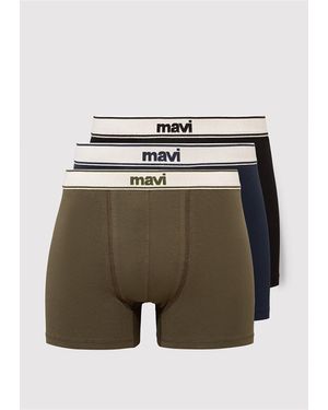 Mavi 3-Teilige Basic-Boxershorts -33648 Für Herren - Blau