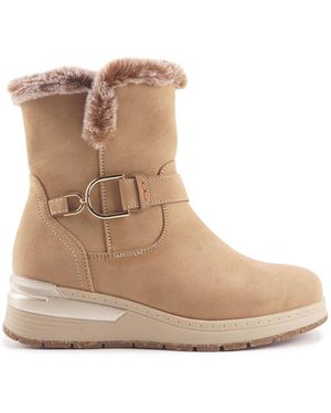 TRAVEL SOFT Kamelfarbene Stiefel Für Damen - Braun