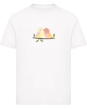 Merchcode Kids Sweet Tweets Basic T-Shirt Für Herren - Weiß