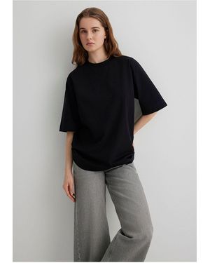 Mavi Sportliches Lux-T-Shirt - Schwarz