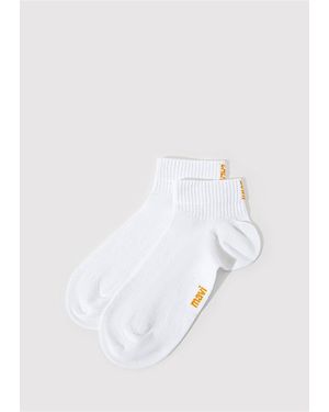 Mavi Detaillierte Weiße Socken -28613 Für Herren
