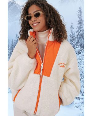 Bigdart 5194 Modell Plüschmanteljacke Für Damen - Orange