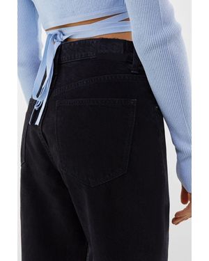 Ramrod „Back To School“-Mom-Jeans Aus Lycra - Blau