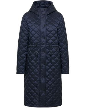 Dreimaster Wintermantel Dreimaster Parka Dunkelblau Damen